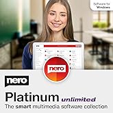 Nero Platinum Unlimited | Backup &amp; Media Management Software | AI Photo Organizer, Convert &amp; Burn Media, Clean &amp; Speed Up Your PC | Lifetime License | 1 PC | Windows 11/10