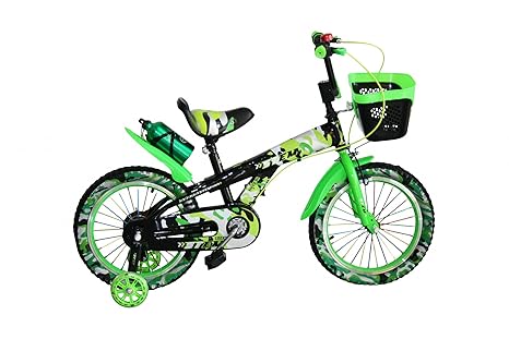 Kinderfahrrad 16 Zoll Kinder Fahrrad Spielrad BMX grün STEM bike