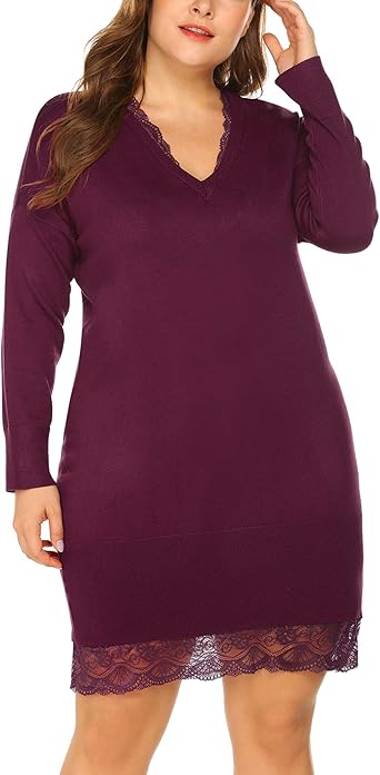 sweater dress plus size amazon