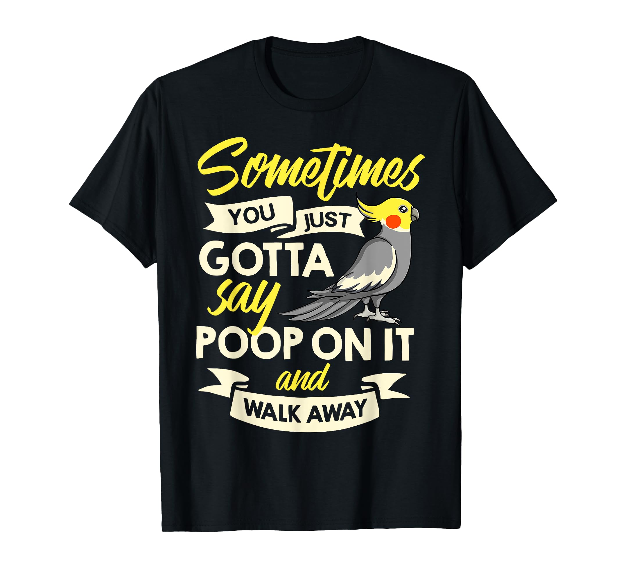 Cockatiel Bird Cage Whistle Cockatoo T-Shirt — image 1