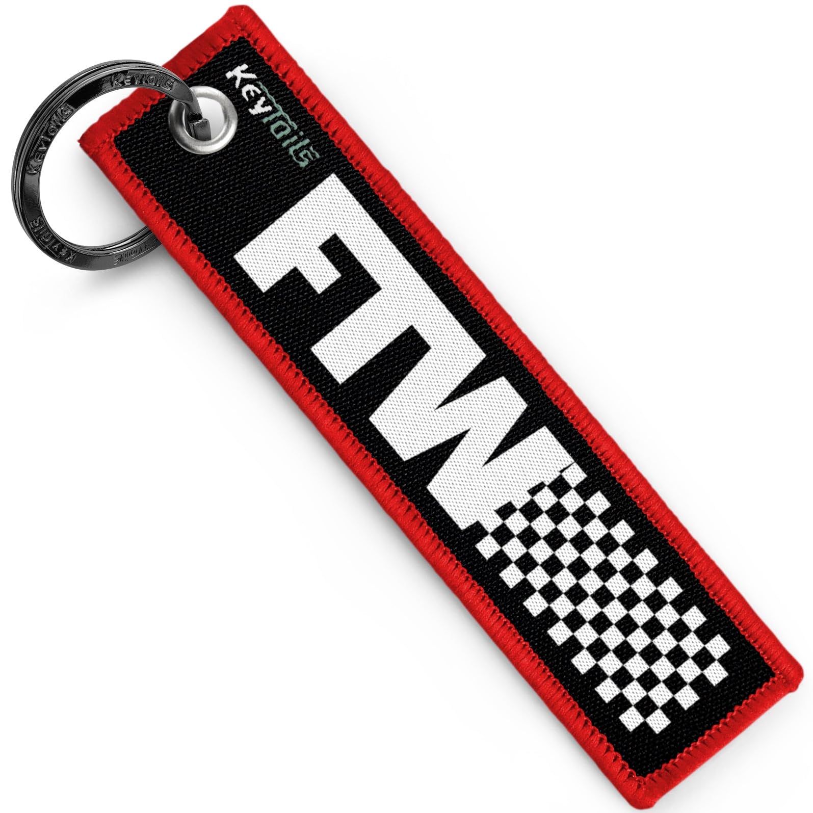 KEYTAILS Keychains, Premium Quality Key Tag for Motorcycle, Car, Scooter, ATV, UTV [FTW - For The Win, Forever Two Wheels]