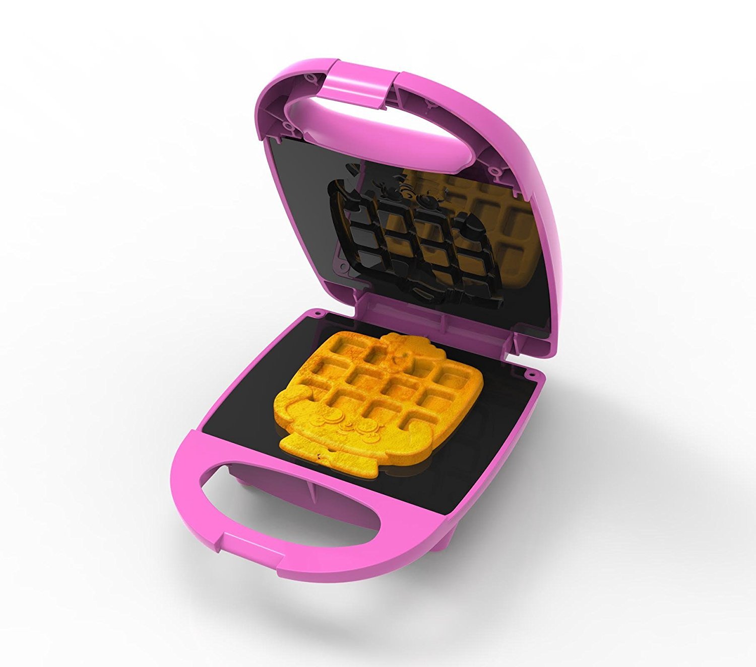 Shopkins Waffle Sue Mini Waffle Maker Nonstick Kitchen Appliance for