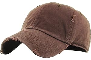 KBETHOS Vintage Washed Distressed Cotton Dad Hat Baseball Cap Adjustable Polo Trucker Unisex Style Headwear Adjustable