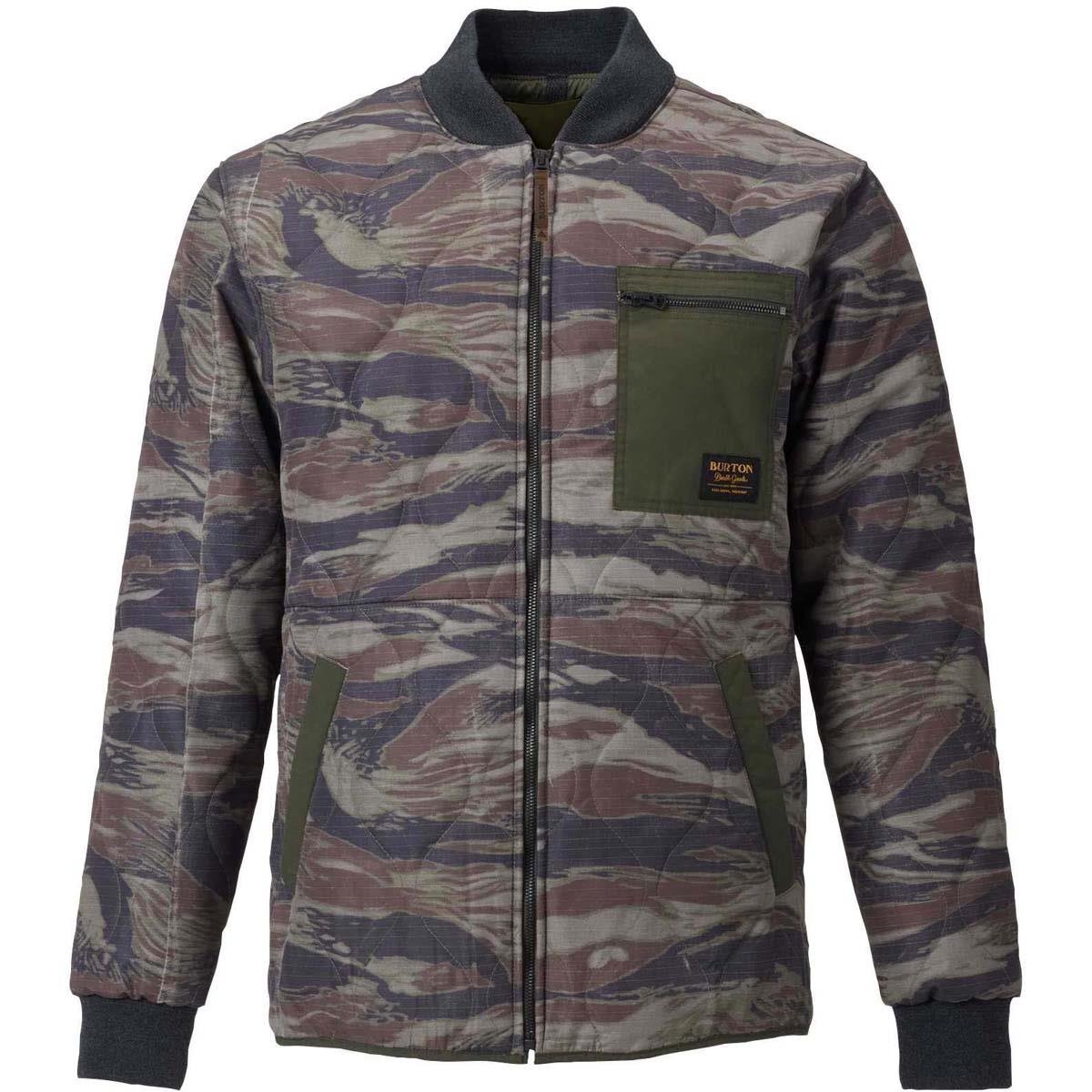 Burton Mens Mallett Bomber Jacket Olive 
