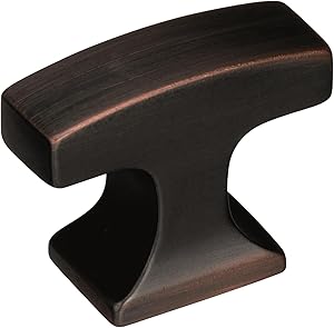Amerock BP53717ORB Westerly 1-5/16" Length Cabinet Knob, 1-5/16 in (33 mm), Oil-Rubbed Bronze