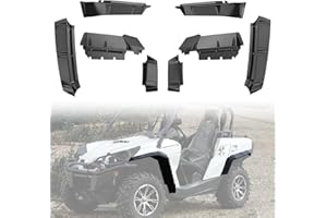 A & UTV PRO Wide Fender Flares Kit for 2011-2020 Can Am Commander Accessories Max 1000 800 XXL Extended Mud Flaps Front Rear 