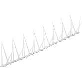 Bird B Gone EnviroSpike Plastic Bird Spikes, 24ft, Clear | Made in USA, 24 x 1-ft Strips, UV-Stabillized Polycarbonate, Stops Pigeons &amp; Birds from Roosting On Rooftops, Ledges, Fences