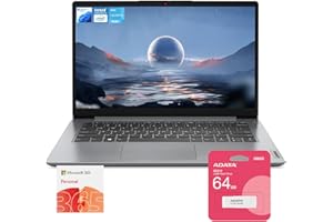 Lenovo IdeaPad 1 Daily/Student 14" HD Laptop, 8GB RAM, 448GB Storage(128GB eMMC + 256GB PCIe + 64GB USB), 1 Yr Office 365, In