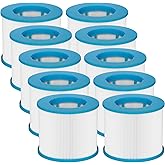 Hot Tub Filter Replacement Cartridges Compatible with All RELXTIME Hot Tub, ALEKO Hot Tub, Wejoy Hot Tub Aquaspa, Spa Filters for Hot Tub Screw On, Pack of 10