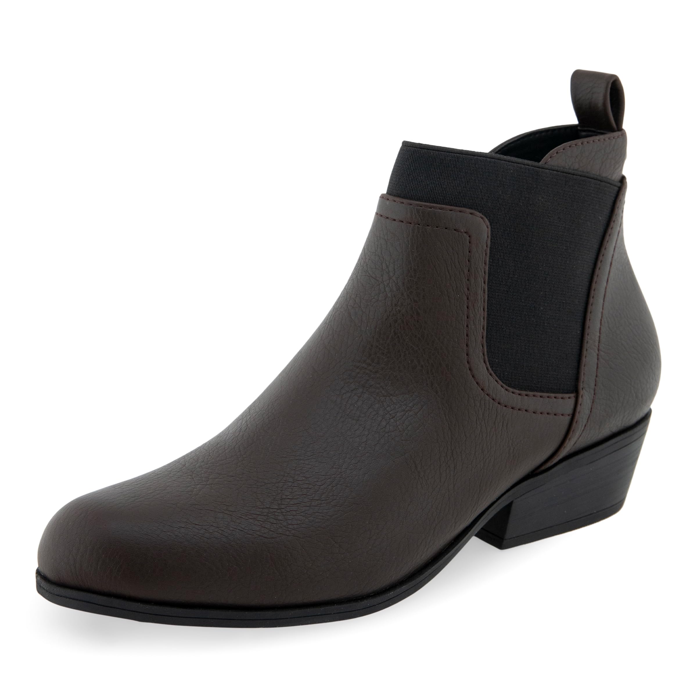 Aerosoles Women’s CADDIE Ankle Bootie, JAVA GRAINY FAUX LEATHER, 12M
