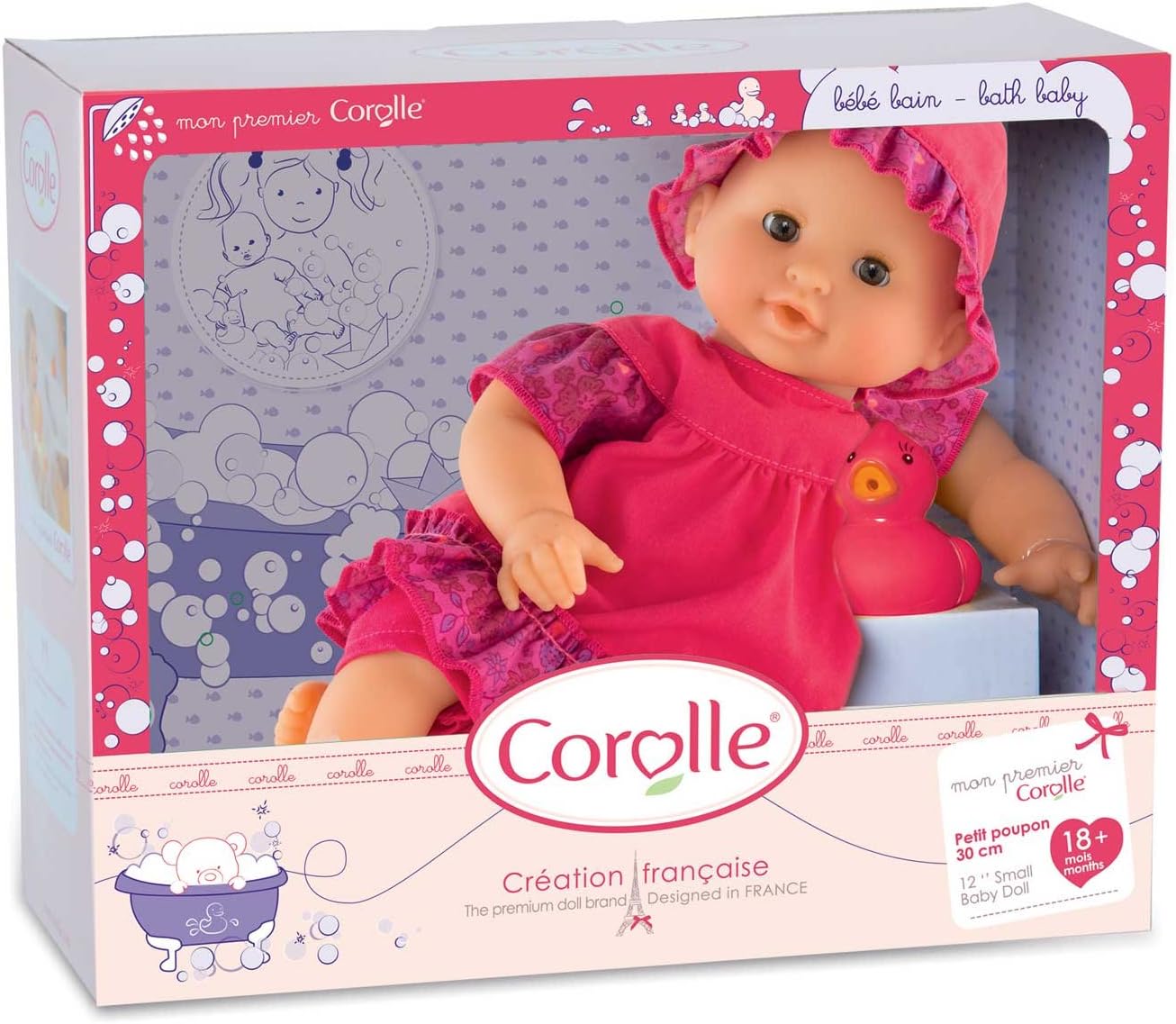 Corolle Dmn16 Mon Premier Bebe Bain Framboise Amazon Fr Jeux Et Jouets