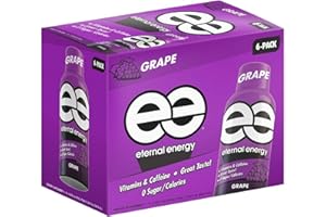 Eternal Energy Premium Energy Shot (Grape, 6 count, Pack of 6)