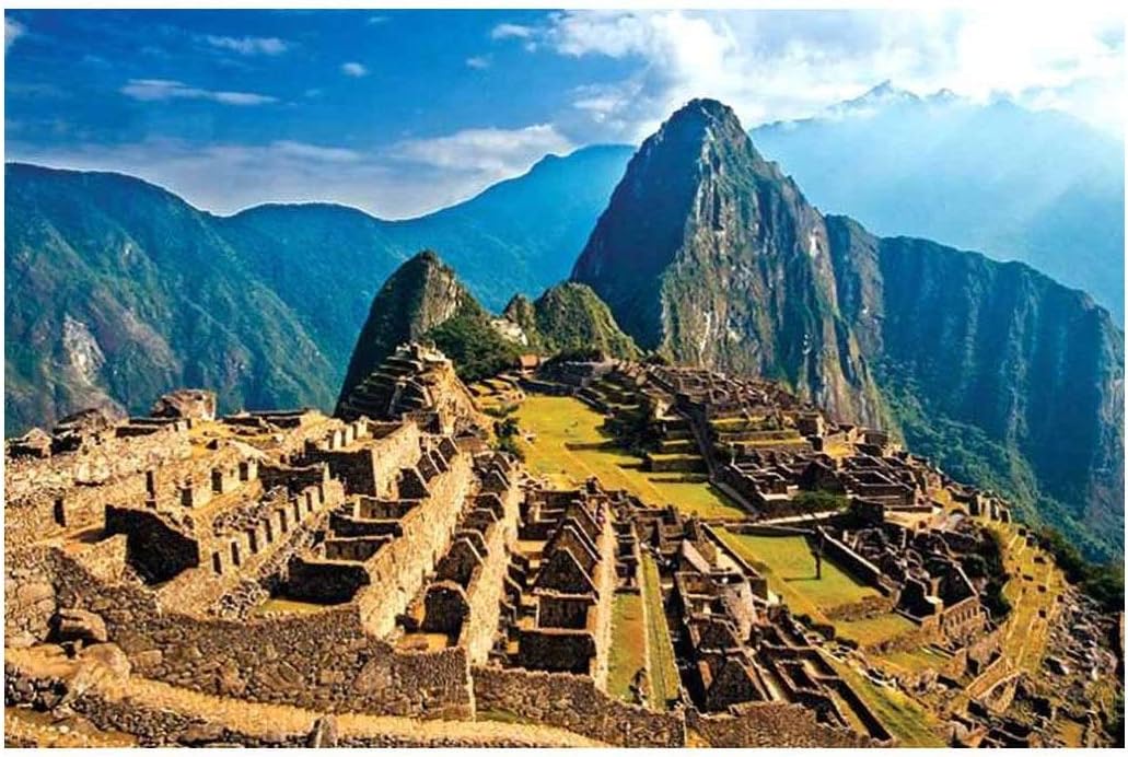 Wouke Classic Jigsaw Puzzle 1000 Piece Adult Children Puzzle DIY View of Machu Picchu, Peru Wooden Puzzle Modern Home Decor Festival Gift Intellectual Game Wall