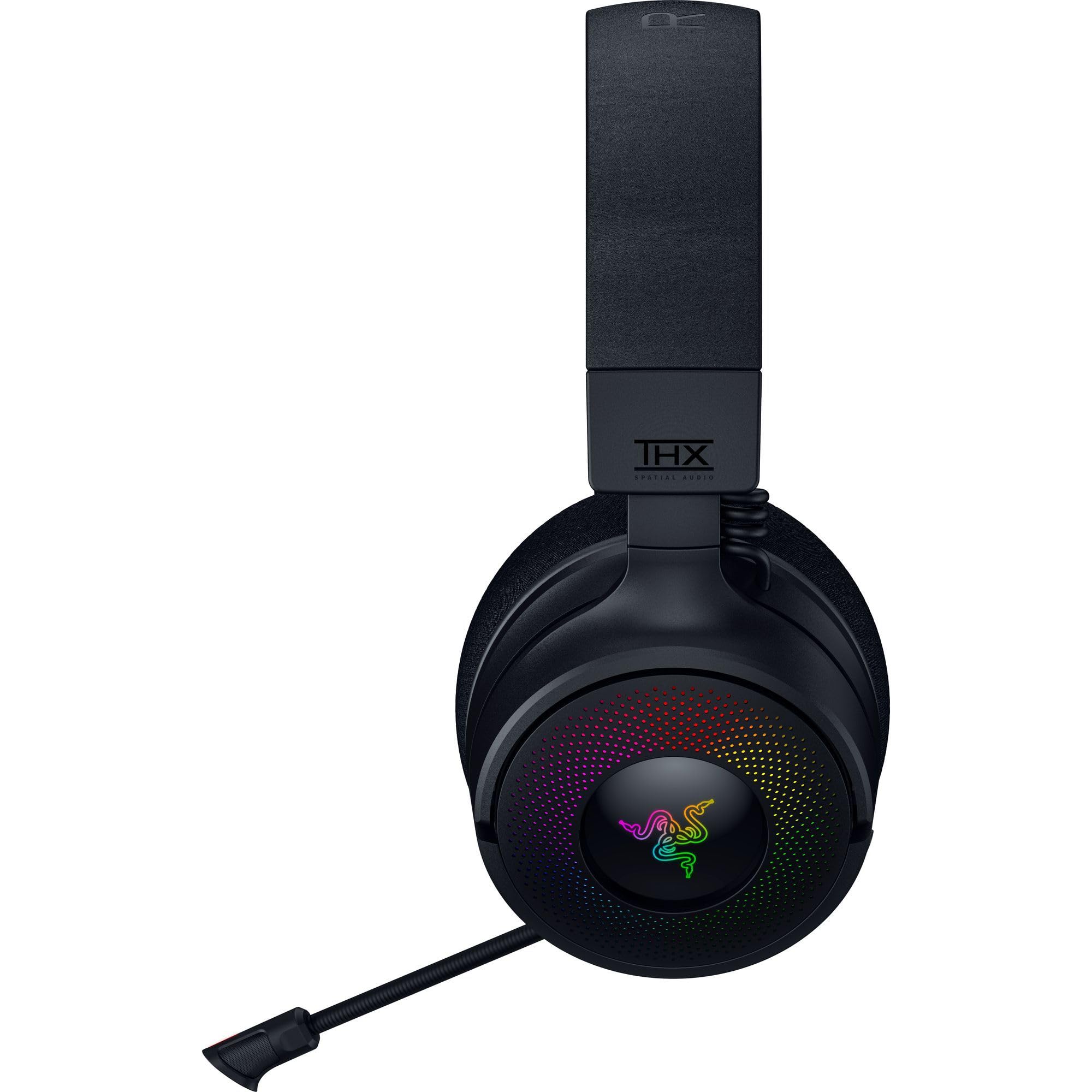 Razer Kraken V4 Wireless Gaming Headset: 2.4GHz, Bluetooth, USB - Super Wideband Mic - 40 mm Drivers - 9 Zone RGB Lighting - for PC, Mac, PS5, Nintendo Switch 2, Steam Deck, Smartphone - Black
