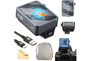 Godox X3PRO-C X3PRO C Wireless Flash Trigger for Canon TTL 2.4GHz HSS Built-in Blueetooth App Control LCD Touchscreen TCM Function Camera Remote Trigger for Canon