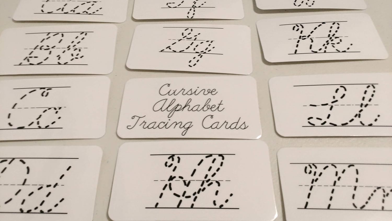 Preschool letter tracing 26 Cursive Alphabet Tracing laminated dry