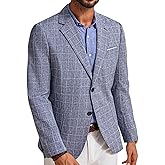 PJ PAUL JONES Mens Casual Sport Coats Two Buttons Lightweight Business Sport Blazer