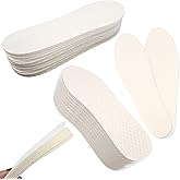 70 Pairs Disposable Shoe Liners Replaceable Shoe Inserts Breathable Thin Insoles Sweat Absorbing Shoe Inserts Barefoot Wood Pulp Shoe Liner for Women Men Hiking Running Boot Sneaker