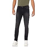 Guess Mens Mid Rise Slim Fit Tapered Leg Jean