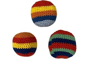 Lunch Money Set of 3 Hacky Sacks Footbags - Assorted Colors