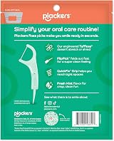 Plackers Micro Mint Flossers 150 Count Fold-Out Toothpick Easy Storage Sure-Zip view 8