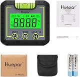 Huepar Digital Level Box 0-360° Inclinometer with Magnetic V-Groove Base Bevel view 9