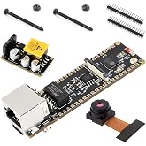 Waveshare ESP32-S3 ETH Development Board Microcontroller, 10/100Mbps RJ45 Ethernet Port, W-F &amp; BT Support, 240MHz Dual Core Processor, Onboard Type-C Port and TF Card Slot, OV2640 Camera+PoE Module
