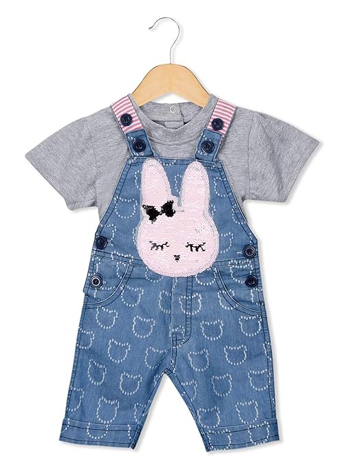 baby girl cotton dungarees