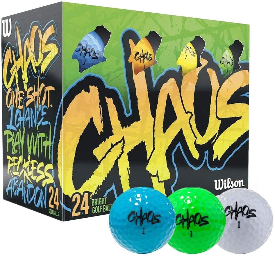 Wilson Chaos Golf Balls (Pack of 24) BigaMart