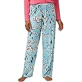 HUE womens Sleep and Lounge Pajama Separates, Christmas and Holiday Collection
