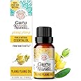 GuruNanda Ylang Ylang Essential Oil (10 ml) - 100% Pure, Natural and Undiluted Diffuser Oil for Aromatherapy, Massages & DIY Recipes