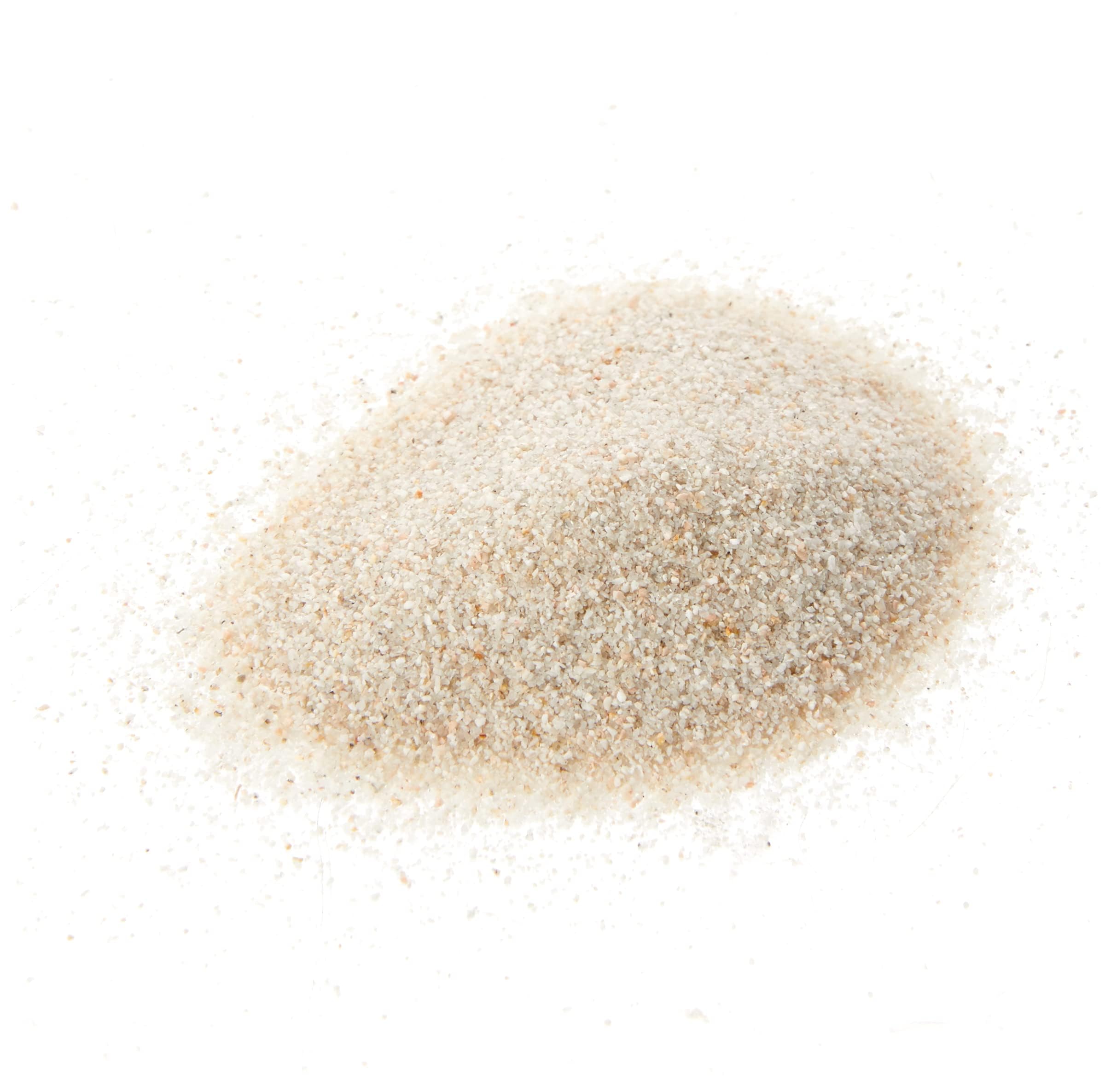 AMTRA White Quartz - Fine White Quartz Aquarium Sand, for Fresh or Salt Water, 0.1-0.7mm Grains, Quantity 5kg (Package may vary)