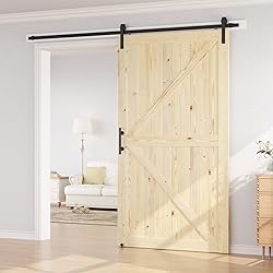 SMARTSTANDARD 60in x 96in Sliding Barn Door with