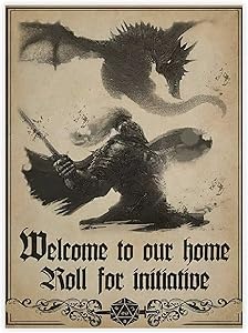 VinMea Decorative Art Printing Poster Welcome to Our Home Roll for Initiative Poster for Living Room Bedroom Wall Decor 16