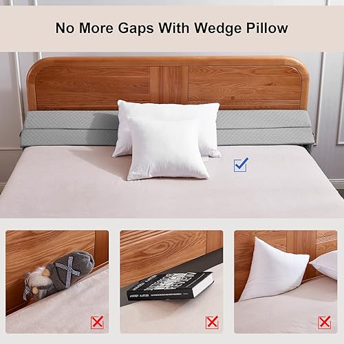 EUHAMS King Size Bed Wedge Pillow Bed Gap Filler Mattress Wedge