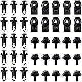 40PCS GRC-70 Engine Under Cover Splash Shield Guard Body Bolts Bumper Fender Liner Push Retainer Fastener Bumper Clips Extrud