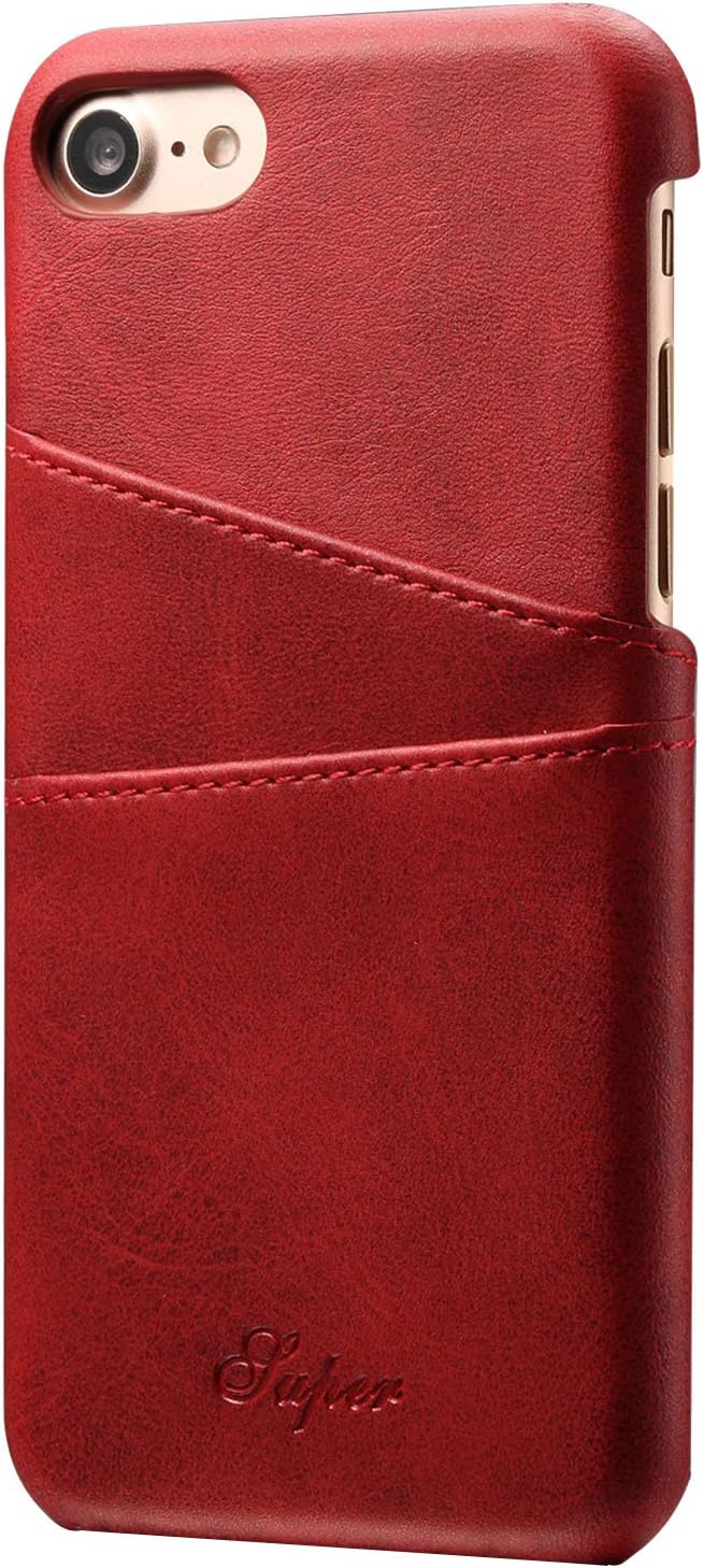 Ultra Slim PU Leather Wallet Phone Case with 2 Cards Slots Phone Cover for iPhone 7/7 Plus/8/8Plus