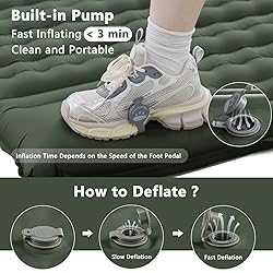 TEIVUL Double Sleeping Pad,Extra Thick Inflatable