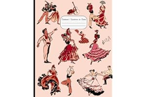 Authentic Joy | El Baile Flamenco Notebook / Cuaderno de Notas: Flamenco Gift for Women; Spanish Dancer, Castanets, Tambourine, Flamenco & Bolero Dance Show Fans | Lined Journal or Organizer