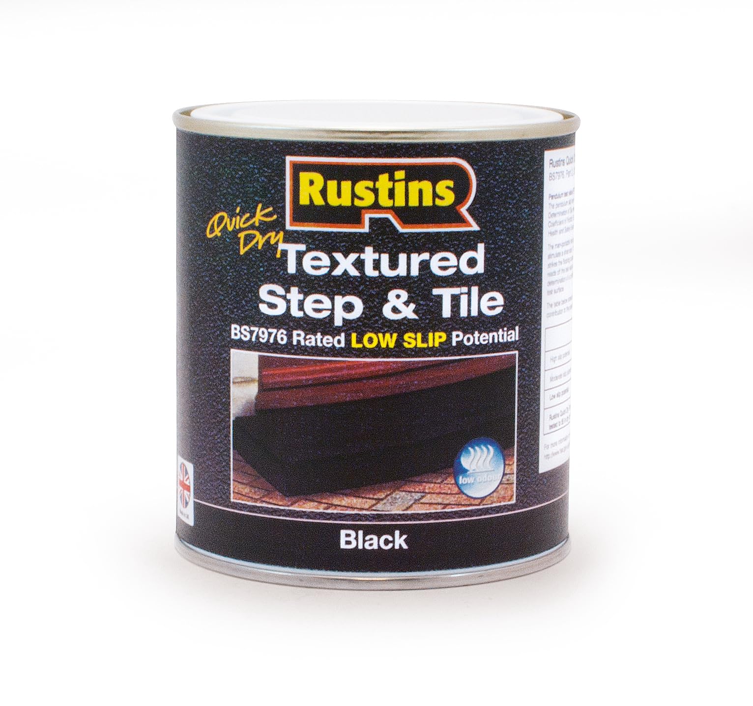 RUSTINS Textured Step & Tile Paint 500ml Black