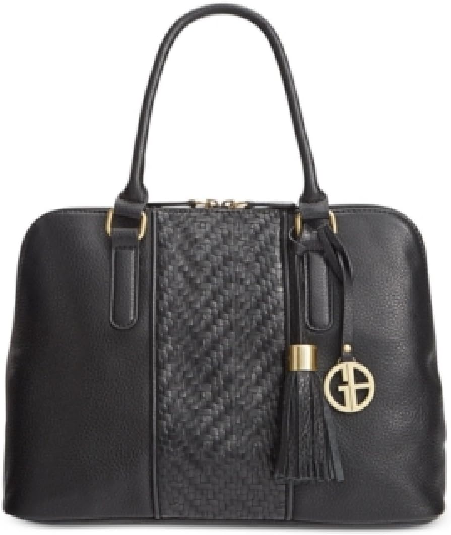 Giani Bernini Pebble Weave Dome Satchel, Black