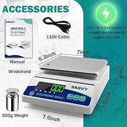 SASVY Lab Scale 3000g x 0.01g Scientific Scale