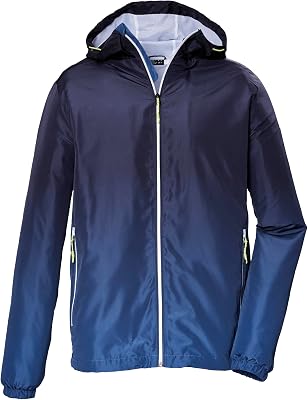 Hombre Chaqueta/chaqueta ligera de transición con capucha KOS 118 MN JCKT, schwarz blau, L, 43191-000