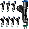 SeyPon 4 Holes Fuel Injectors Fits for Ford: Crown Victoria, for Lincoln: Town Car, for Mercury: Grand Marquis, 2006-2011 V8 4.6L, # 0280158089, 82211195, 6W7Z9F593AA(8 Pcs)