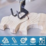 Sutowe 40Pcs 5" Scroll Saw Blades High Carbon Steel 10TPI 28TPI Pinless Wood view 9