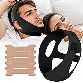 Anti Snoring Chin Strap for Sleeping – Adjustable Comfortable Jaw Strap for Men and Women, Breathable Snore Stopper, Effective Snoring Relief Device for Better Sleep