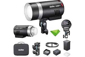 Godox AD300 Pro II AD300Pro II 300Ws TTL Outdoor Flash, 2.4G Wireless, 12W Bi-Color Modeling Light, 0.01~1.5s Recycle Time, 1