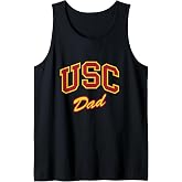Mens USC Dad Retro Script Style Tank Top