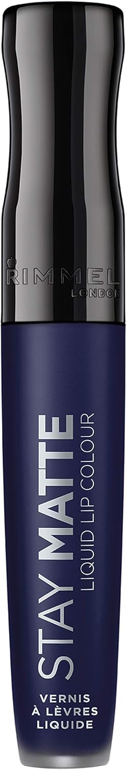 Rimmel Stay Matte Liquid Lipstick, Blue Iris - Image 3