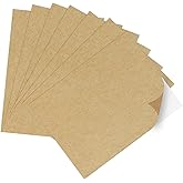 Yeachlaing Kraft Sticker Paper Labels, 30 Sheets, Laser/Inkjet Printing - Letter Size (8.5 x 11)